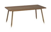 Rasavati: Mango Wood 6 Seater Dining Table With Cone Legs