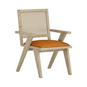 Paryanka: Mango Wood Dining Chair With Cane
