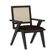 Paryanka: Mango Wood Dining Chair With Cane