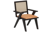 Paryanka: Mango Wood Dining Chair With Cane