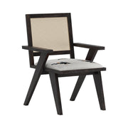 Paryanka: Mango Wood Dining Chair With Cane