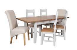 Anubhuti French Grey: 1.6 Extending Dining Table