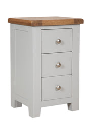 Anubhuti French Grey: 3 Drawer Bedside