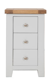 Anubhuti French Grey: 3 Drawer Bedside