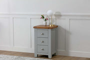 Anubhuti French Grey: 3 Drawer Bedside