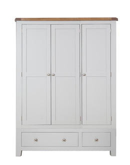 Anubhuti French Grey: 3 Door Wardrobe