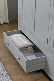 Anubhuti French Grey: 3 Door Wardrobe
