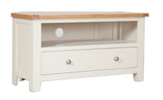 Anubhuti Ivory White: Corner TV Cabinet