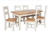 Anubhuti Ivory White: 1.6 Extending Dining Table