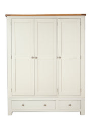 Anubhuti Ivory White: 3 Door Wardrobe
