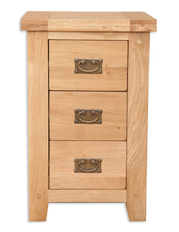 Anubhuti Natural: 3 Drawer Bedside Table