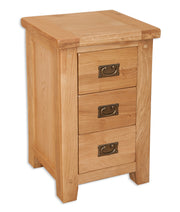 Anubhuti Natural: 3 Drawer Bedside Table