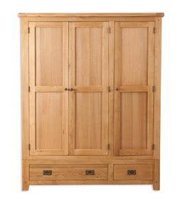 Anubhuti Natural: 3 Door Wardrobe