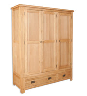 Anubhuti Natural: 3 Door Wardrobe