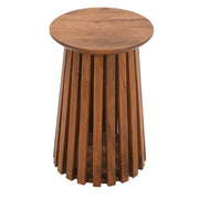 Rekha Slatted Mango Wood Side Table