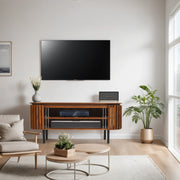 Rekha Slatted Mango Wood TV Cabinet