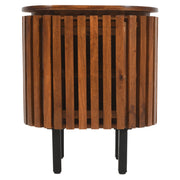 Rekha Slatted Mango Wood Bedside Table