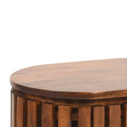 Rekha Slatted Mango Wood Bedside Table