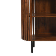 Rekha Slatted Mango Wood Medium-High Bookcase