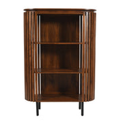 Rekha Slatted Mango Wood Medium-High Bookcase