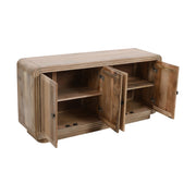 Rooh Carved Mango Wood 4 Doors Large Sideboard