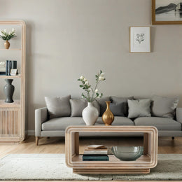 Rooh Carved Mango Wood Coffee Table