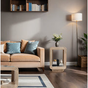 Rooh Carved Mango Wood Side Table