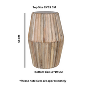 Rooh Carved Mango Wood Side Table